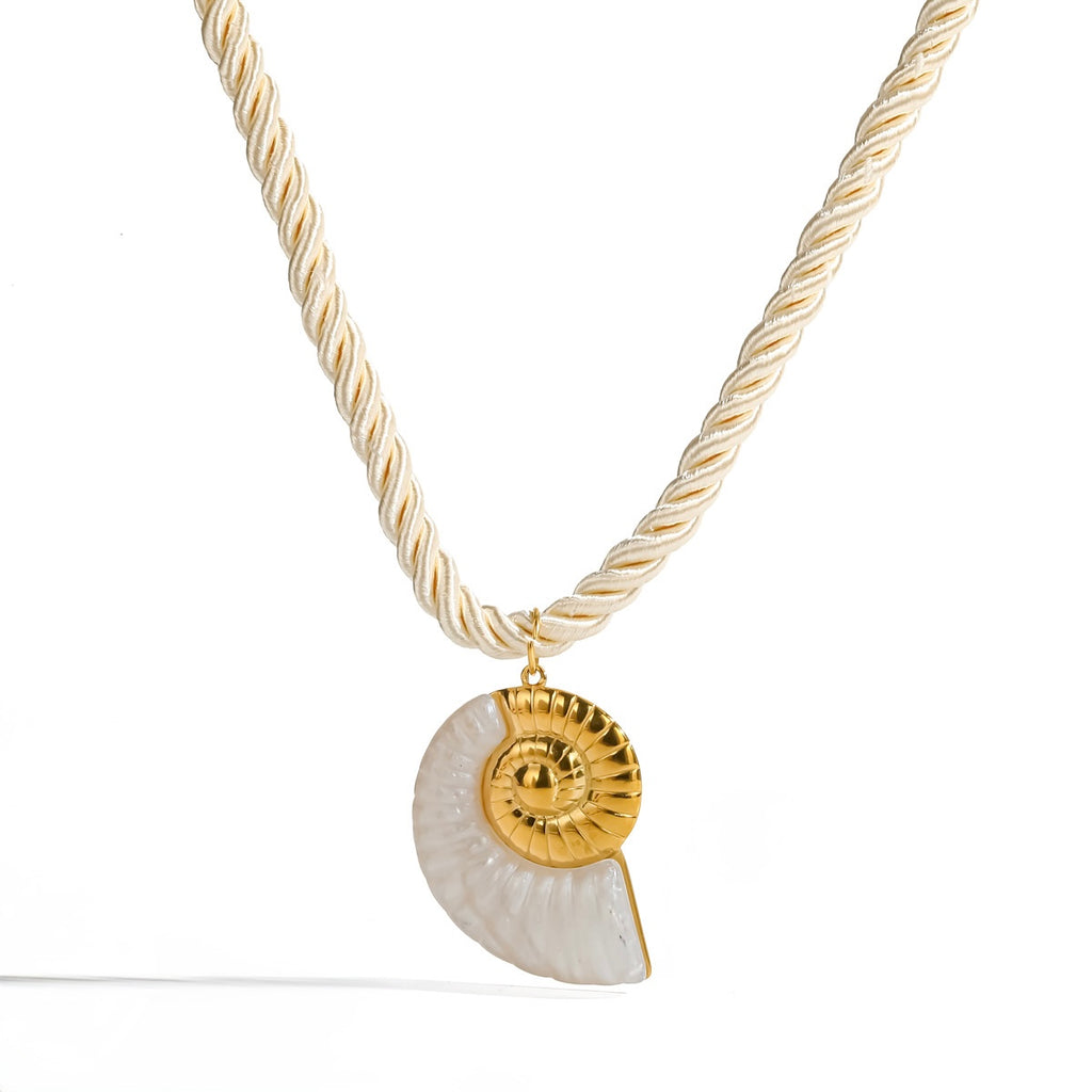 Collar Atenas Concha Nautilo